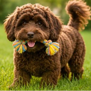 Happy designer dog